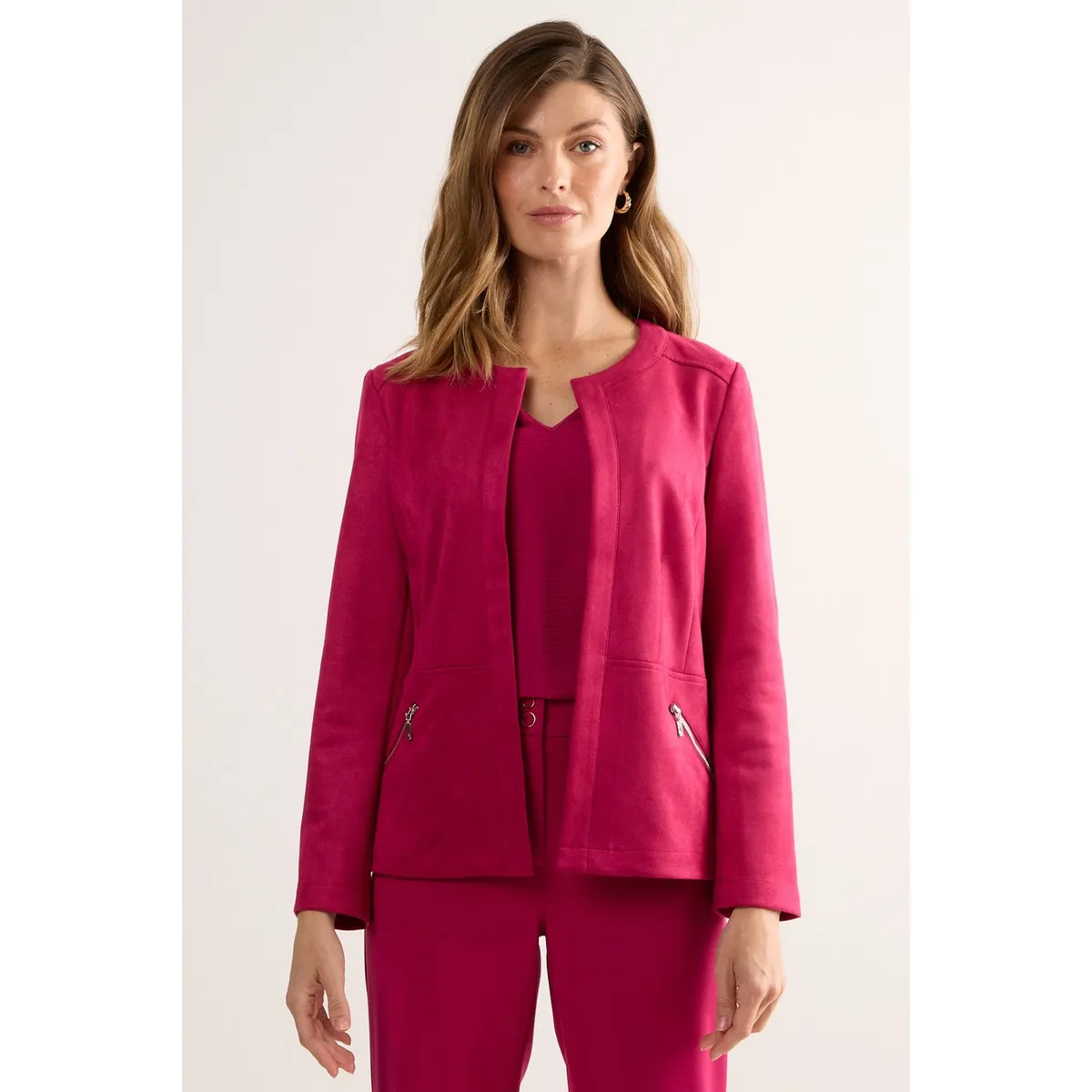 MA GRIFFE - Chaqueta Mujer Fucsia Magriffe