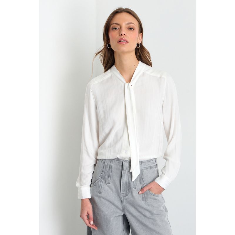 IO - Blusas Manga Larga Mujer Crudo Io