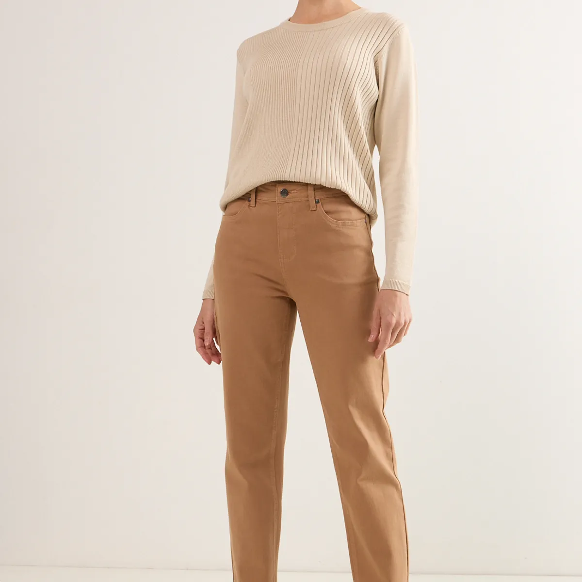 MA GRIFFE - Jeans Mujer Avellana Magriffe