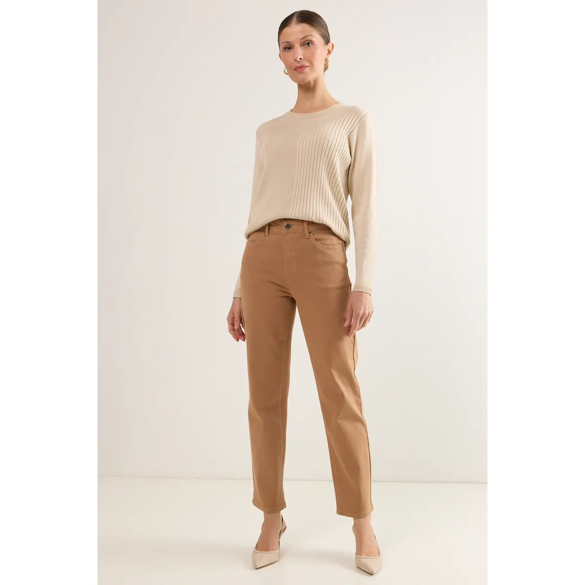 MA GRIFFE - Jeans Mujer Avellana Magriffe