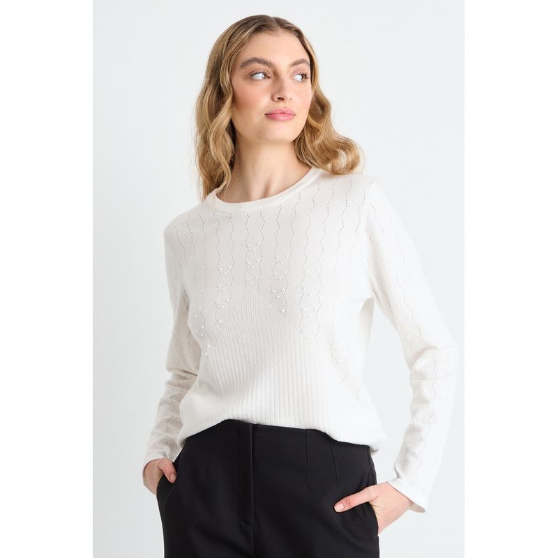 IO - Sweater Mujer Crudo Io