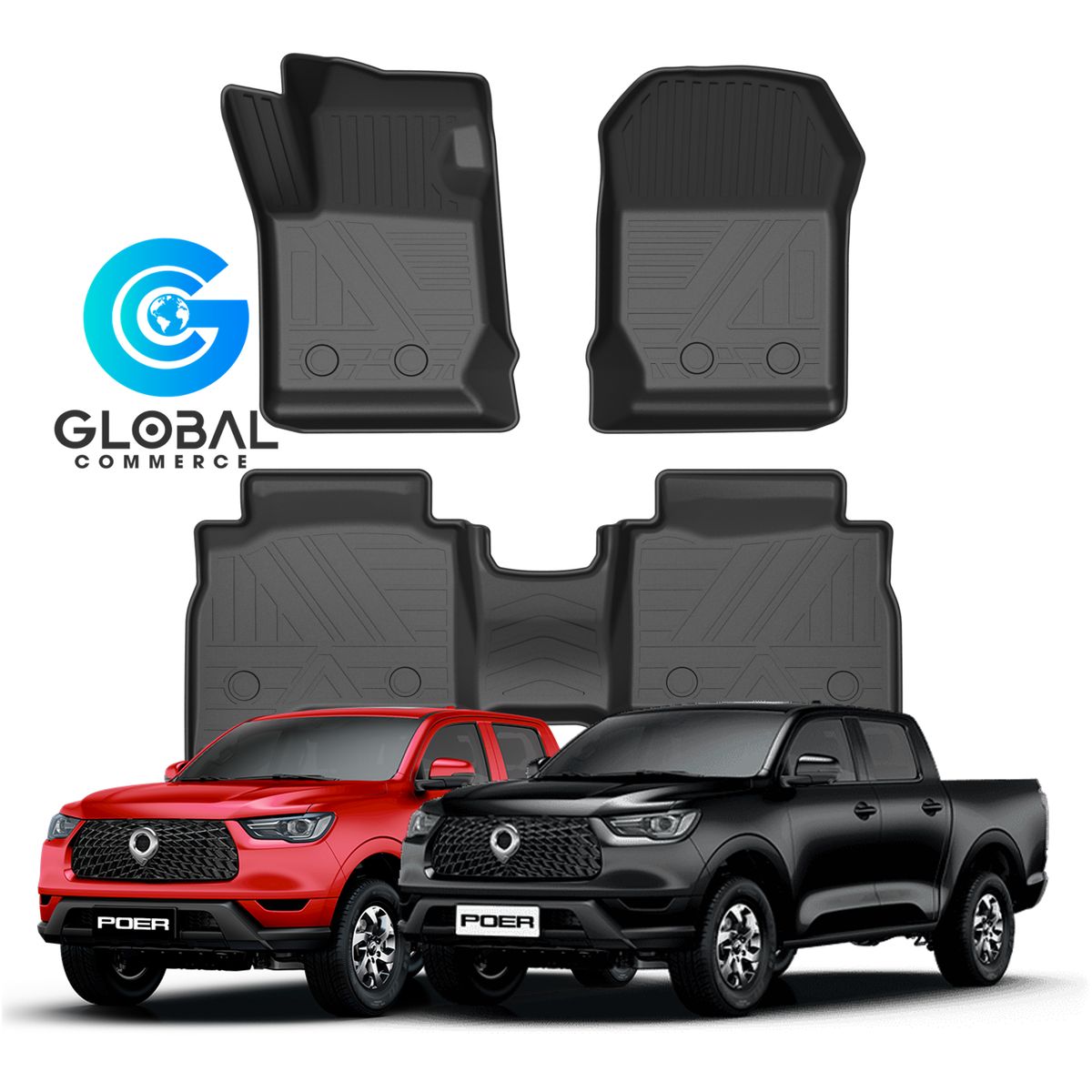 GENERICO - Set Cubre Pisos Calce Perfecto Great Wall POER GWM - 3 Piezas