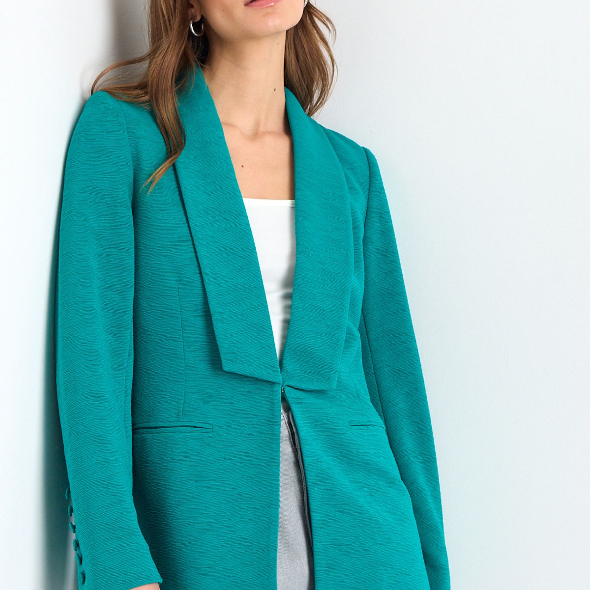 IO - Blazer Mujer Turquesa Io
