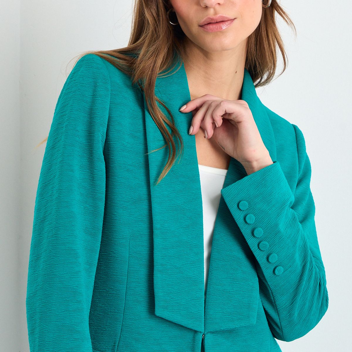 IO - Blazer Mujer Turquesa Io