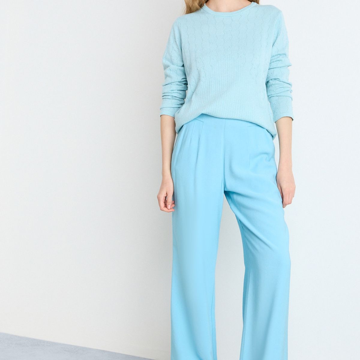 IO - Sweater Mujer Celeste Io