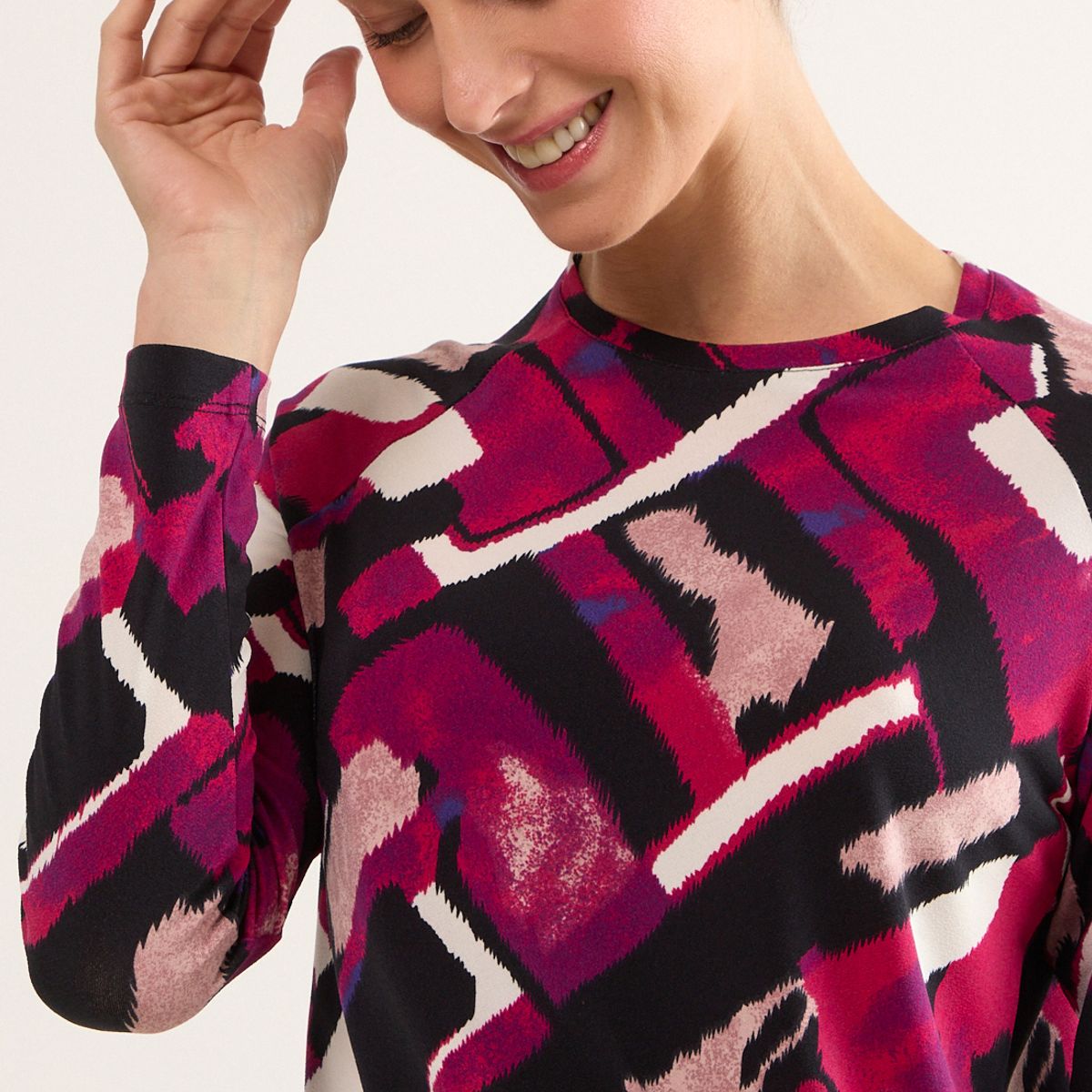 MA GRIFFE - Polera Manga Larga Mujer Negro Magriffe