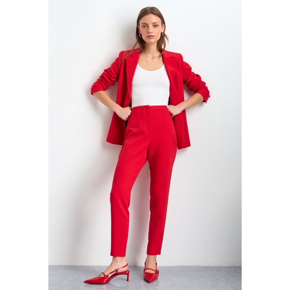 IO - Pantalon Mujer Rojo Io
