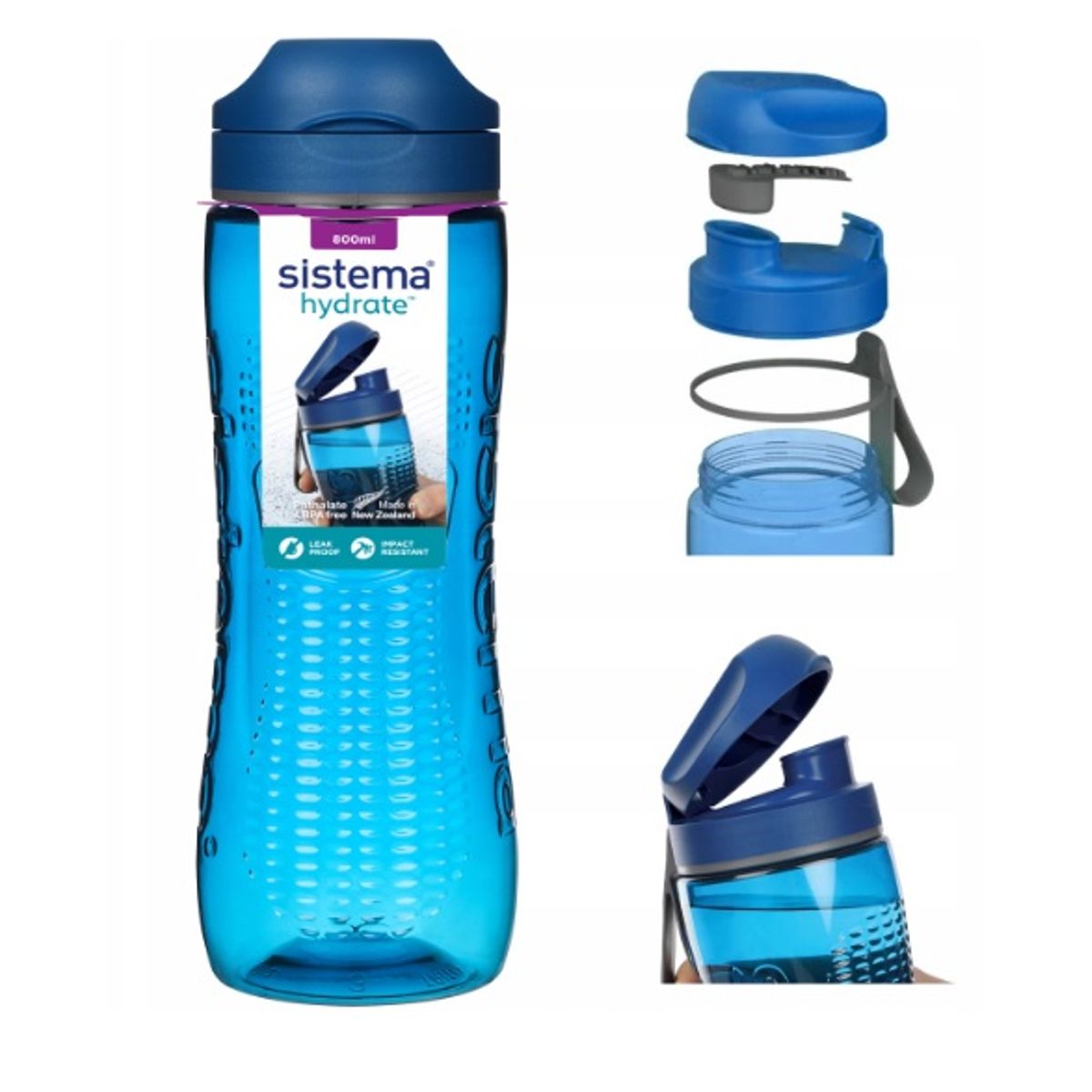 SISTEMA - BOTELLA DE HIDRATACIÓN 800ML SISTEMA LILA