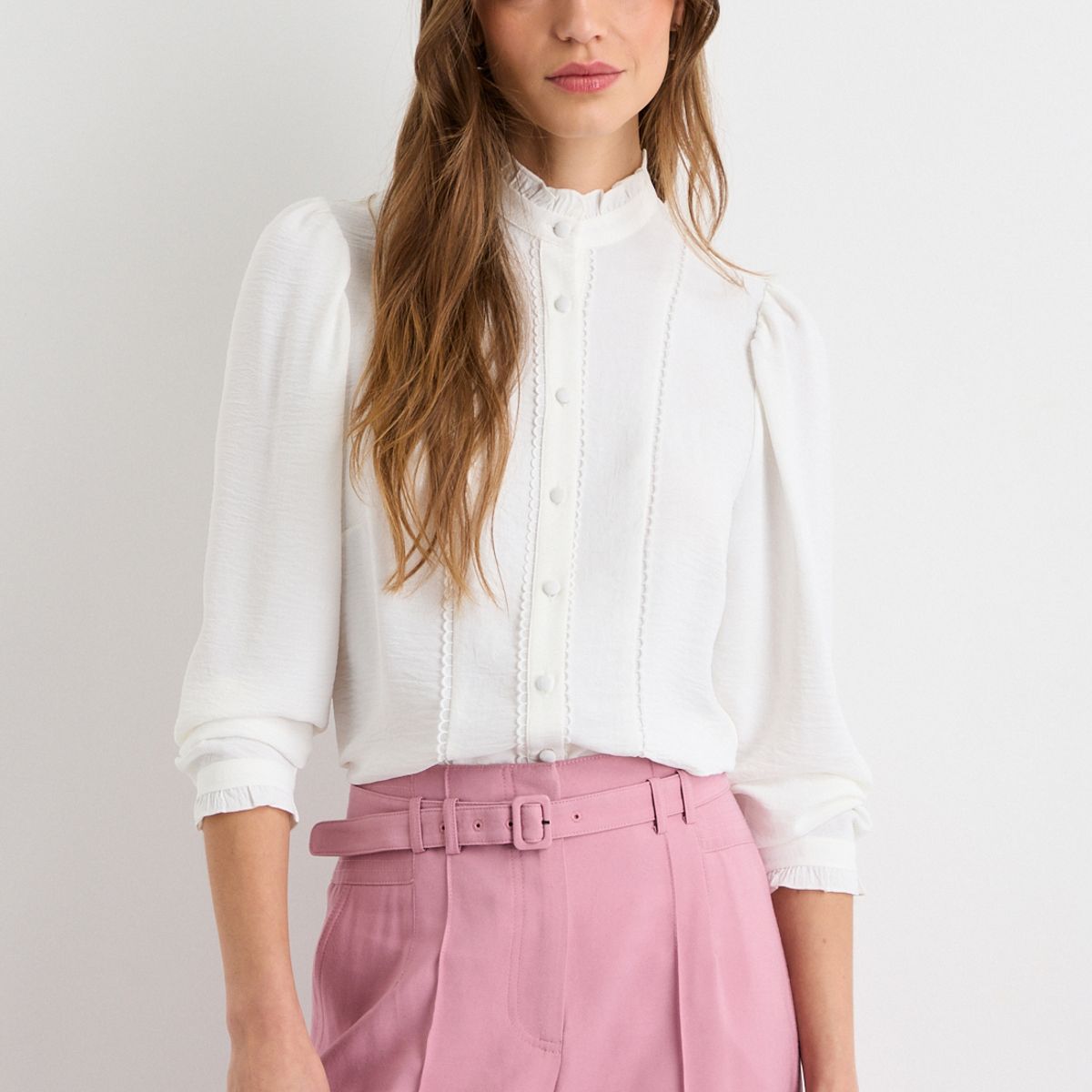 IO - Blusas Manga Larga Mujer Crudo Io