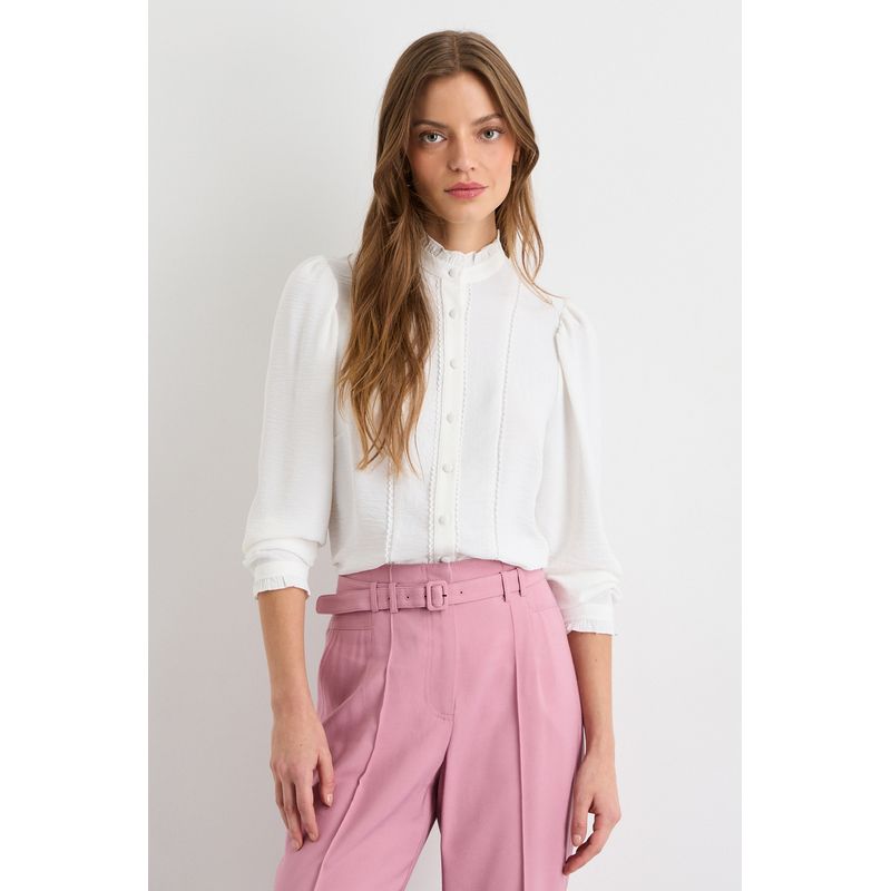 IO - Blusas Manga Larga Mujer Crudo Io