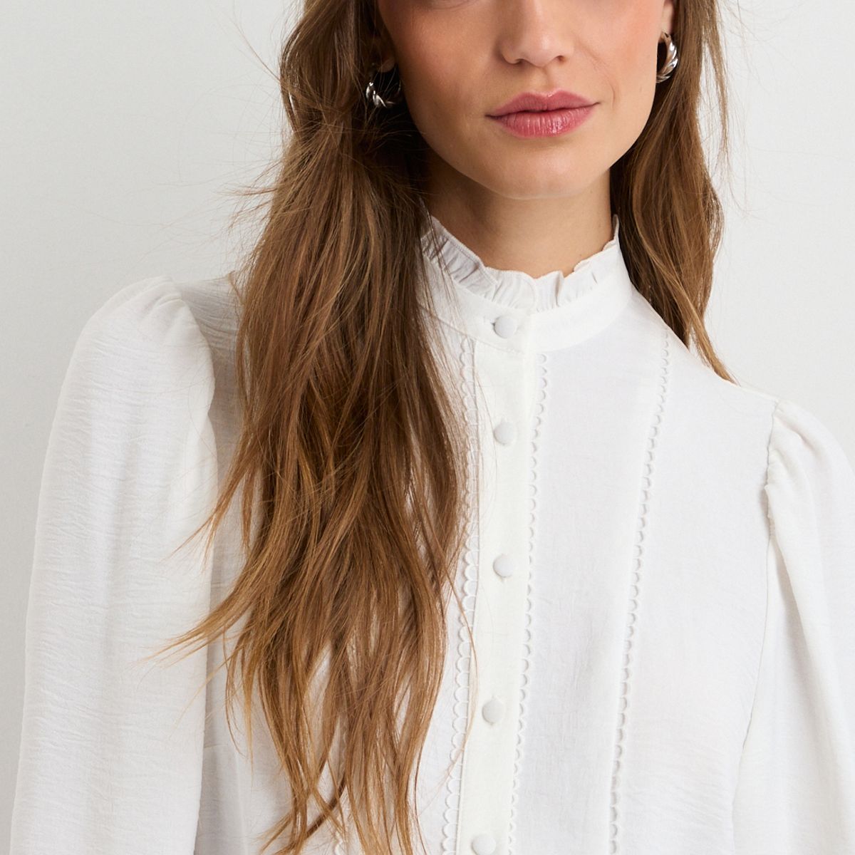 IO - Blusas Manga Larga Mujer Crudo Io