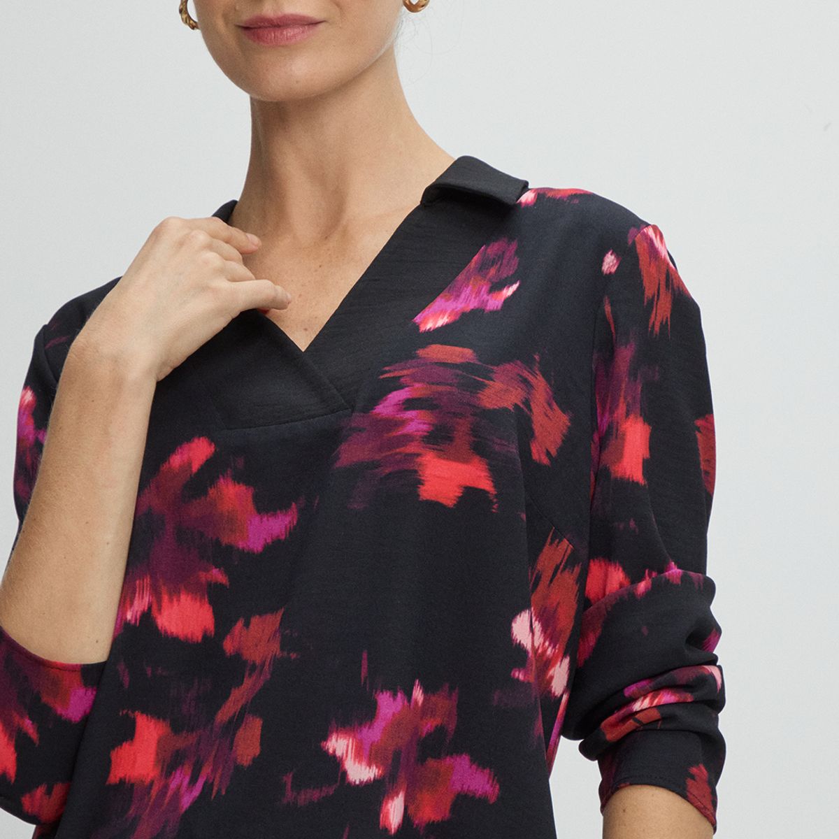 MA GRIFFE - Blusas Manga Larga Mujer Negro Magriffe