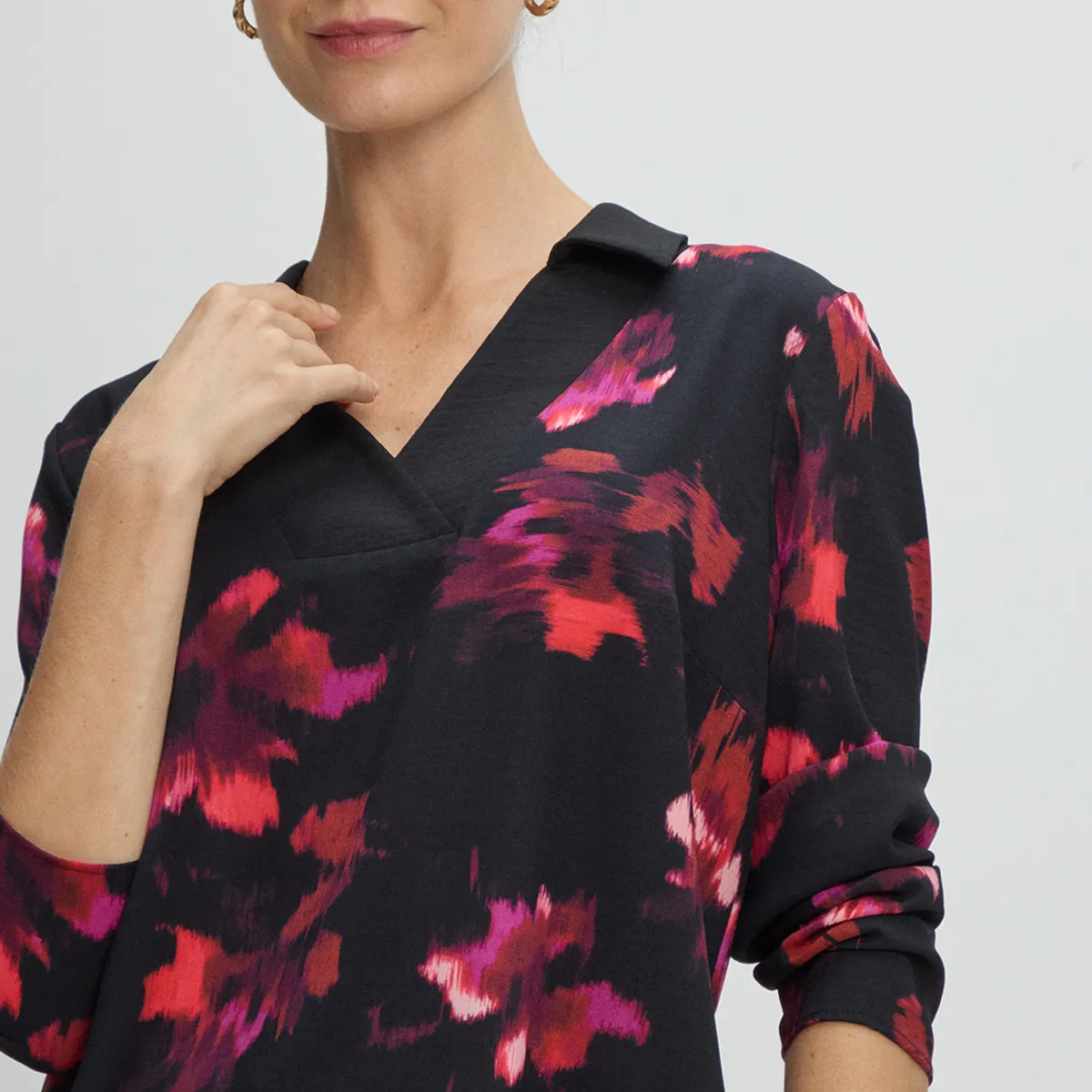 MA GRIFFE - Blusas Manga Larga Mujer Negro Magriffe