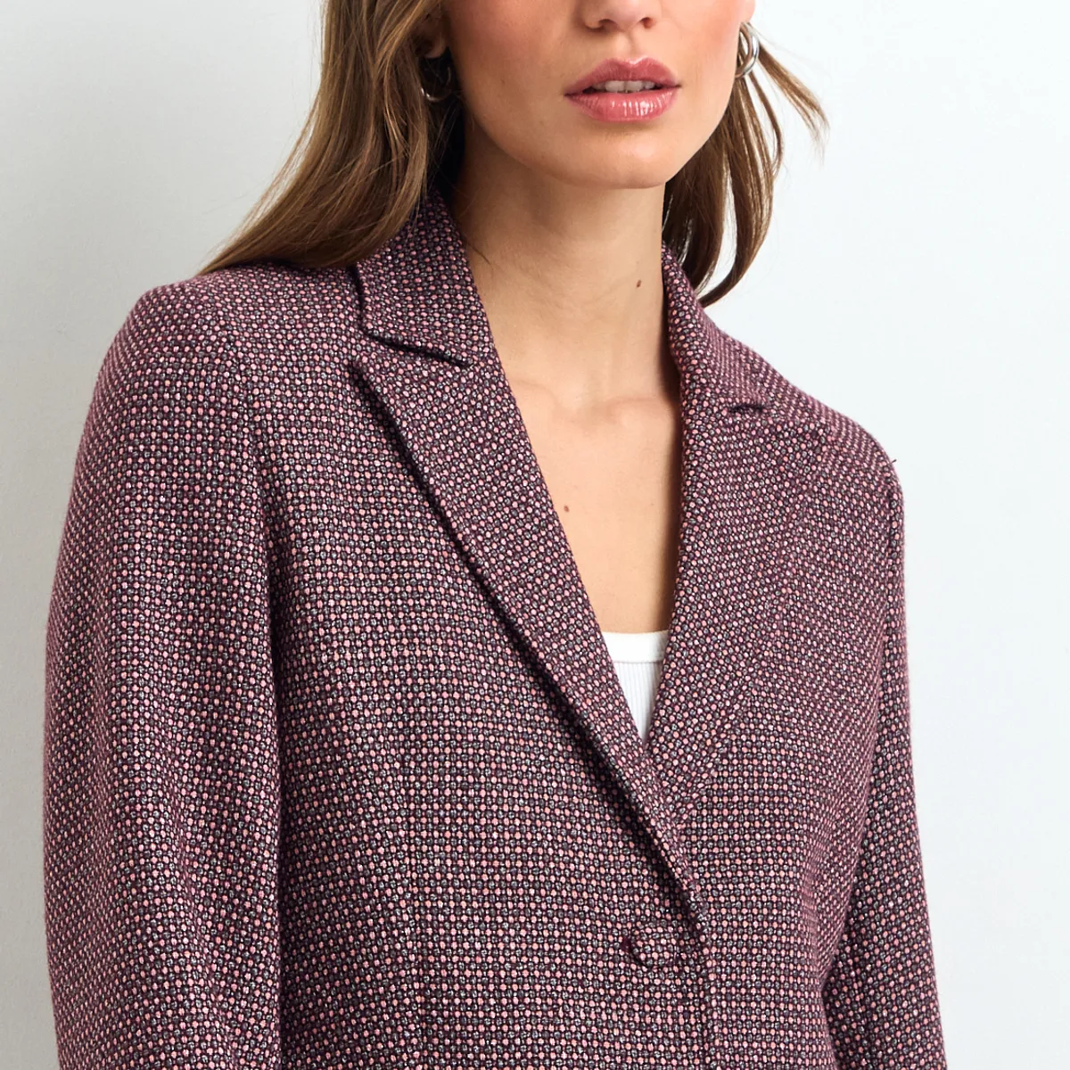 IO - Blazer Mujer Burdeos Io
