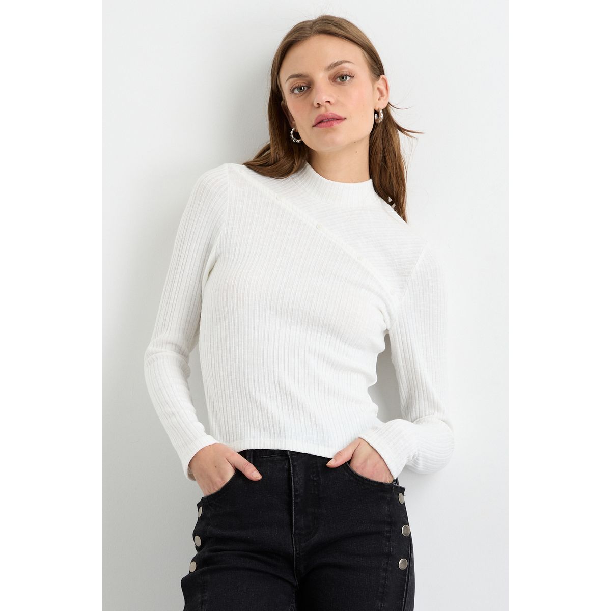 IO - Polera Manga Larga Mujer Crudo Io