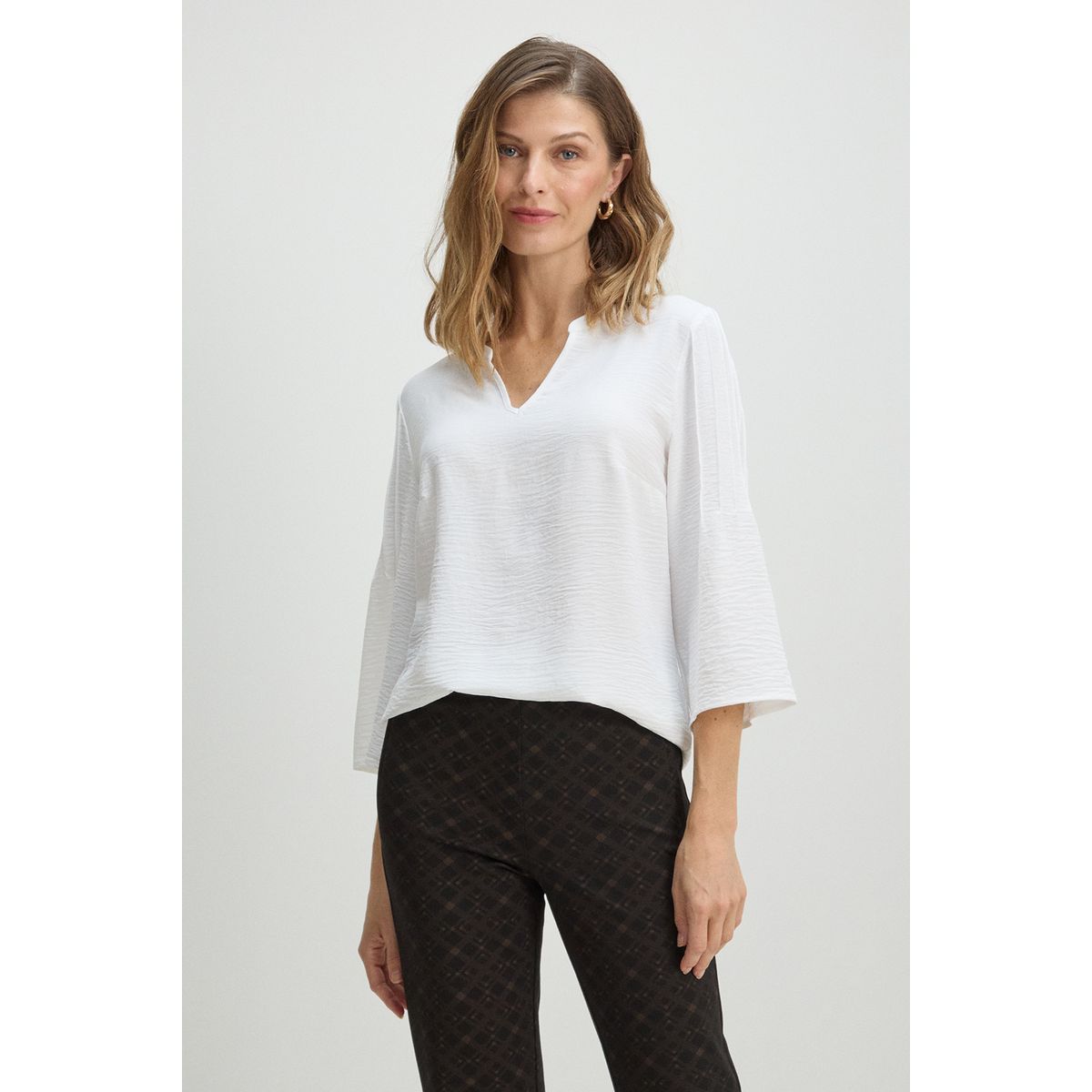 MA GRIFFE - Blusas Manga Larga Mujer Crudo Magriffe