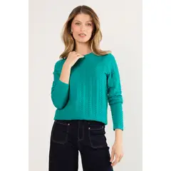 MA GRIFFE - Cardigan Mujer Verde Magriffe
