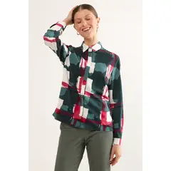 MA GRIFFE - Blusas Manga Larga Mujer Verde Magriffe