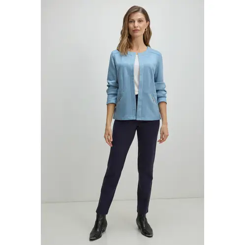 MA GRIFFE - Chaqueta Mujer Celeste Magriffe