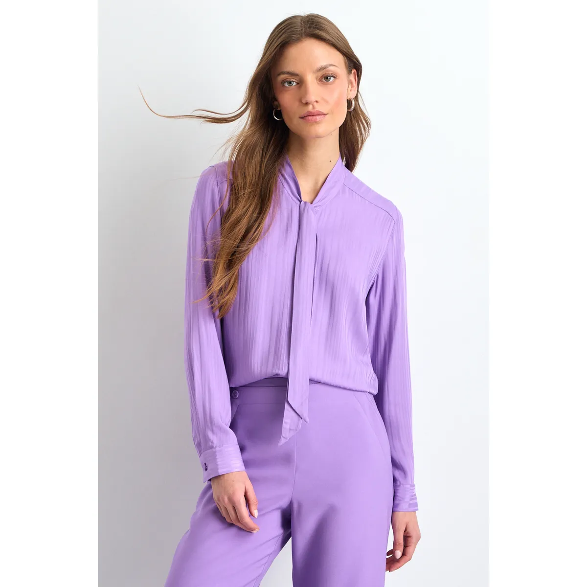 IO - Blusas Manga Larga Mujer Morado Io