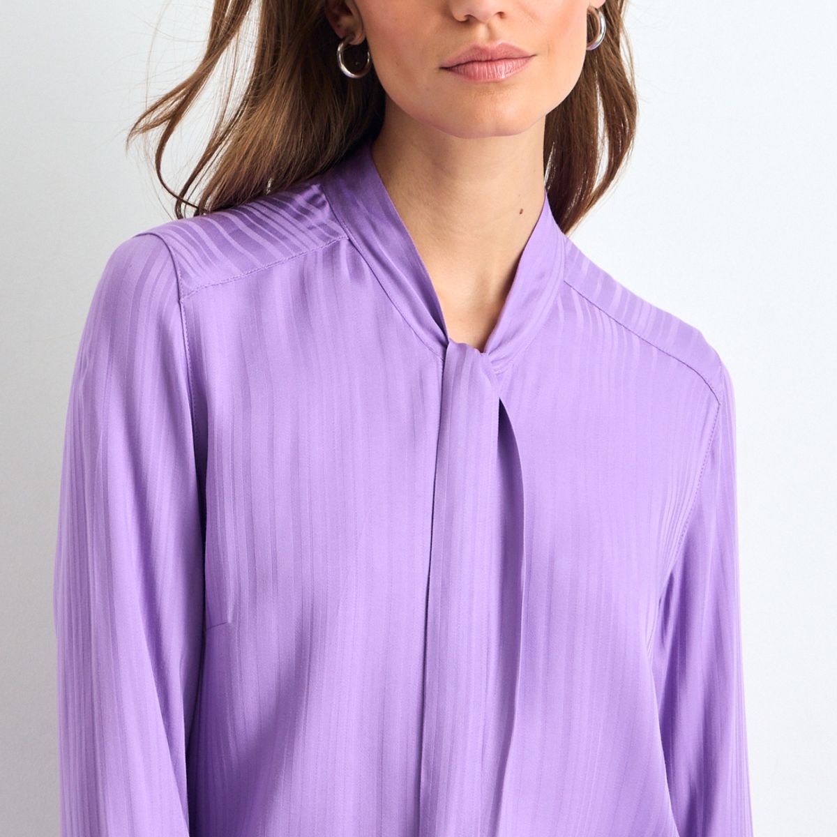 IO - Blusas Manga Larga Mujer Morado Io