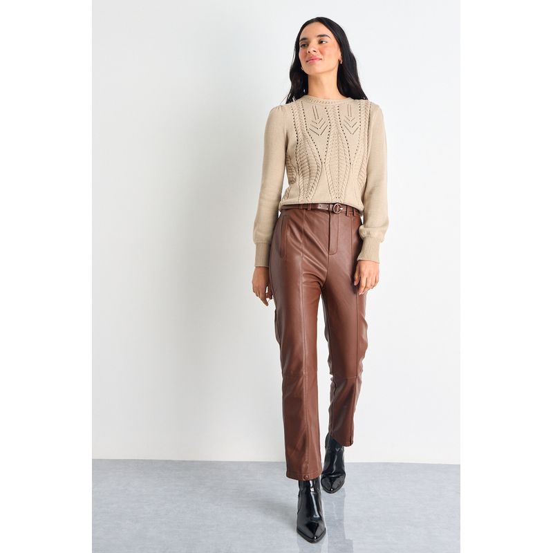 IO - Pantalon Mujer Café Io