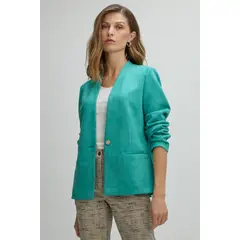 MA GRIFFE - Blazer Mujer Verde Magriffe