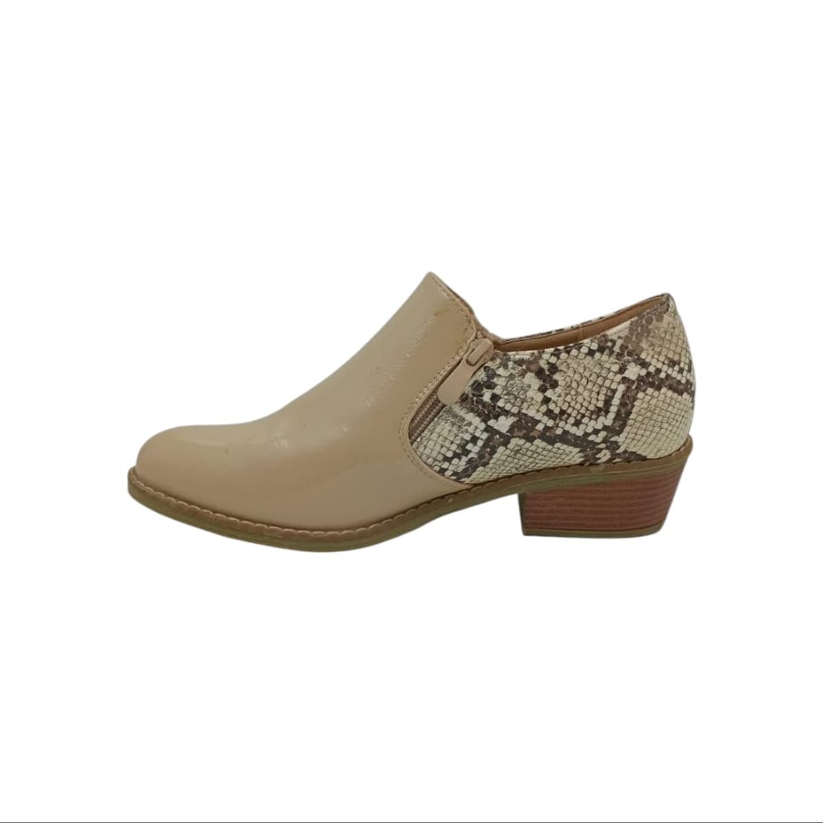 HERIEL - Zapato Bajo Beige Print