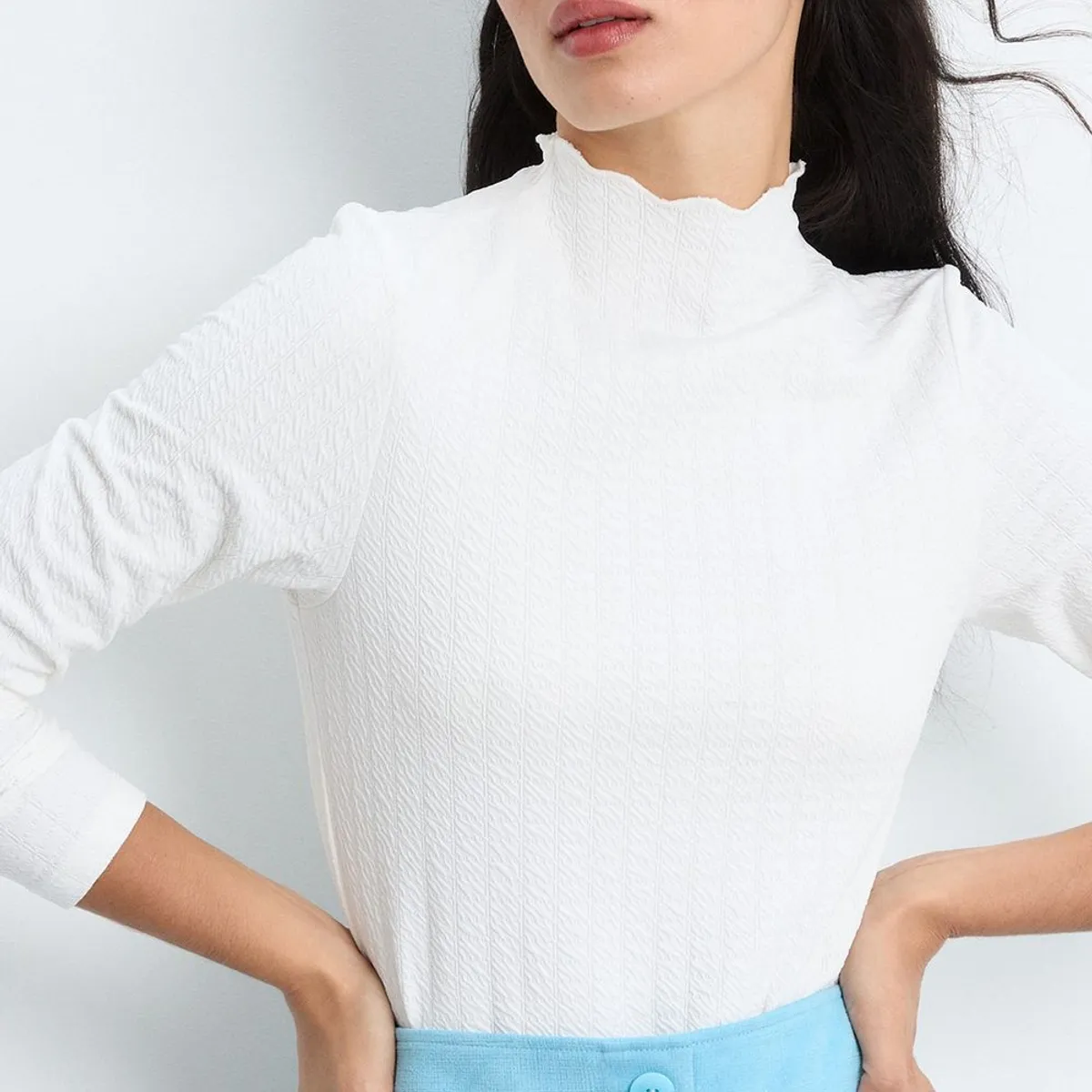 IO - Polera Manga Larga Mujer Crudo Io