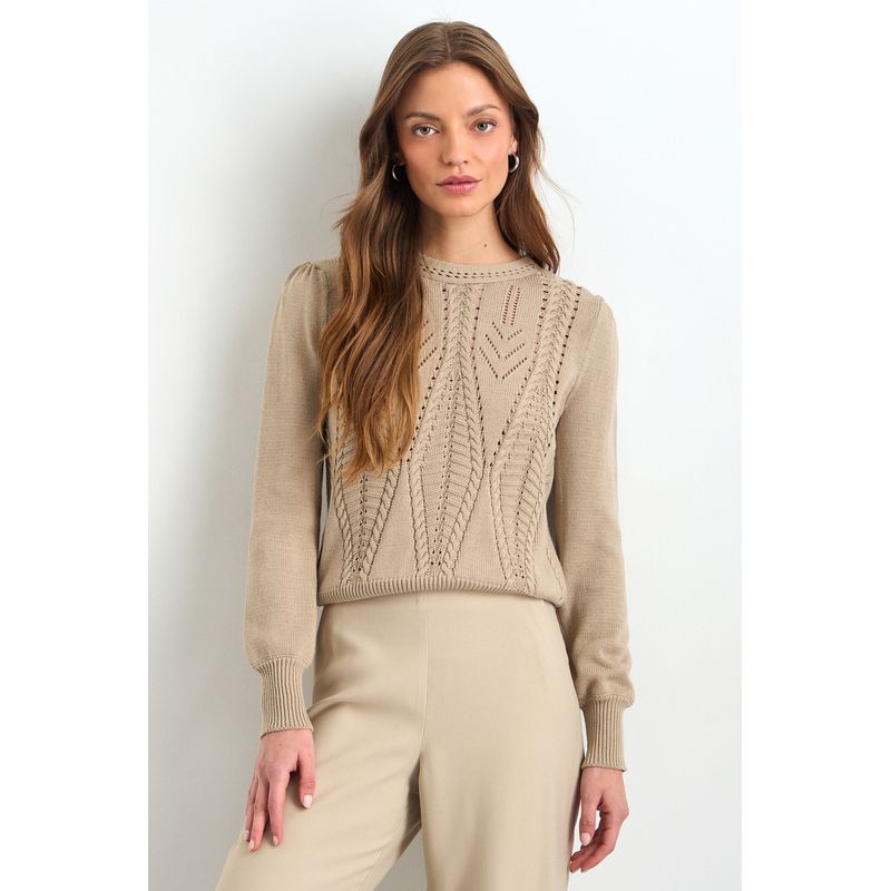IO - Sweater Mujer Beige Io