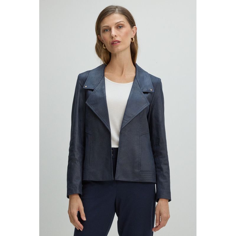 MA GRIFFE - Chaqueta Mujer Azul Magriffe