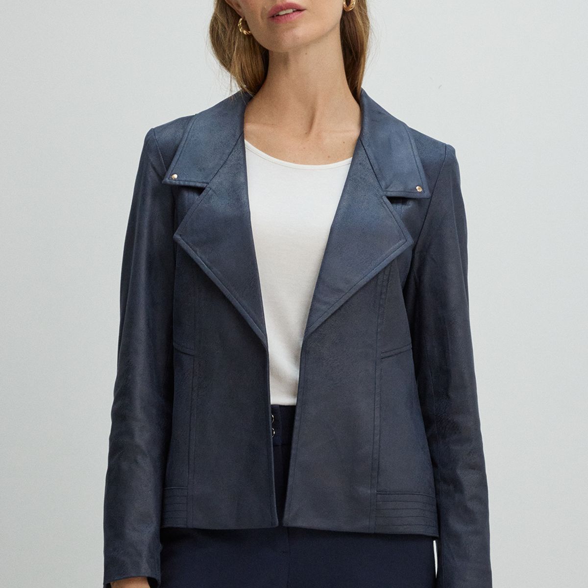 MA GRIFFE - Chaqueta Mujer Azul Magriffe