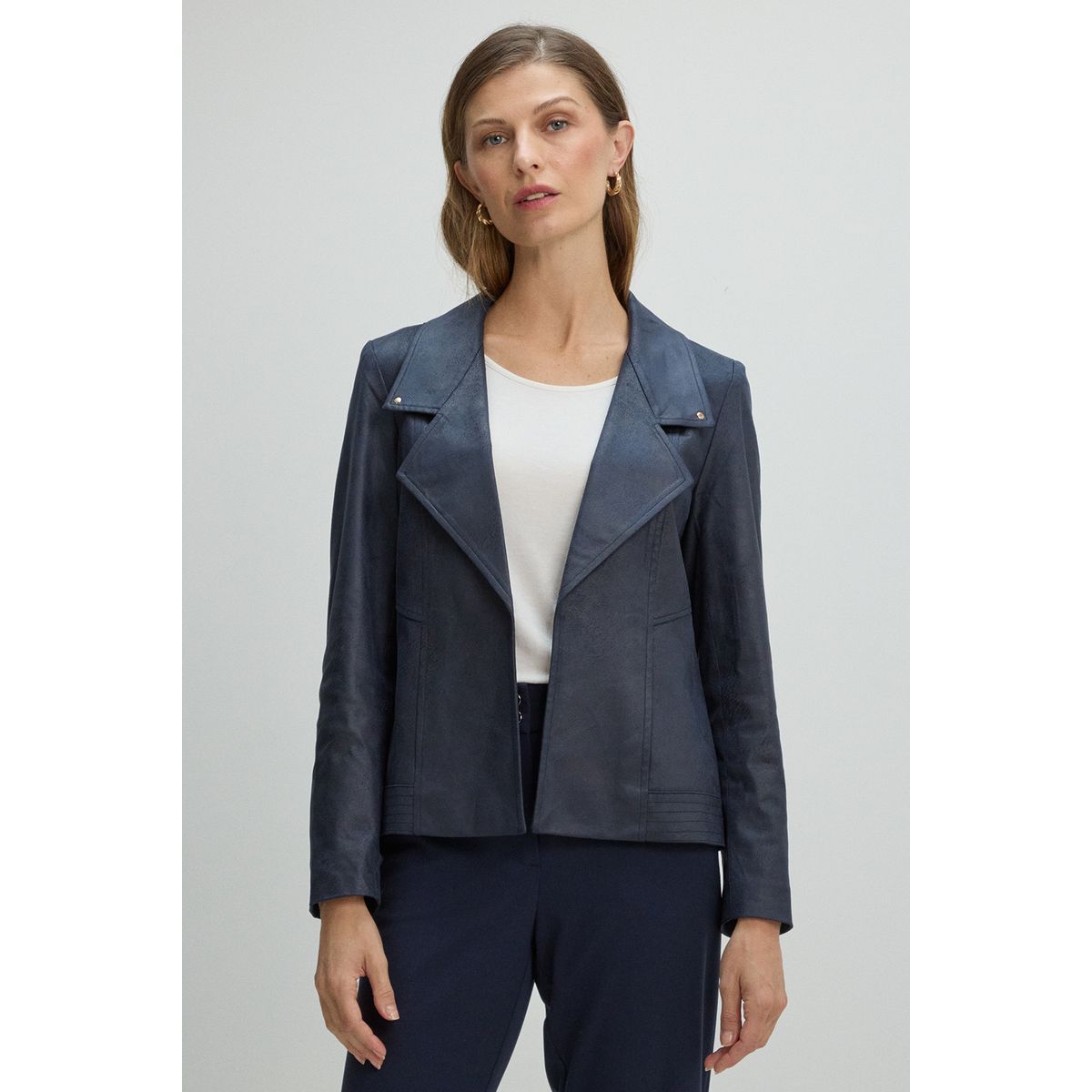MA GRIFFE - Chaqueta Mujer Azul Magriffe