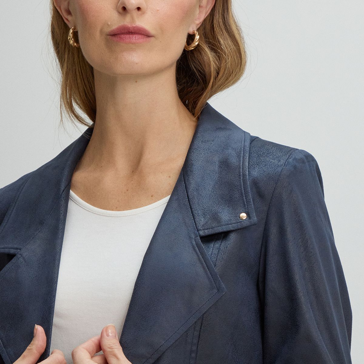 MA GRIFFE - Chaqueta Mujer Azul Magriffe