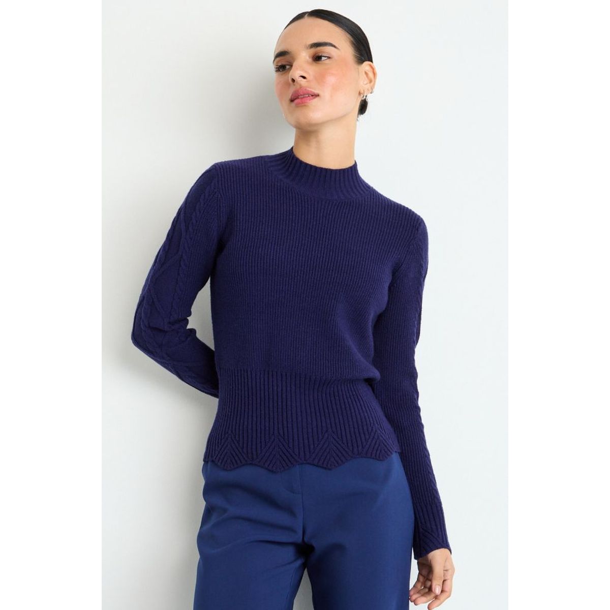 IO - Sweater Mujer Azul Io