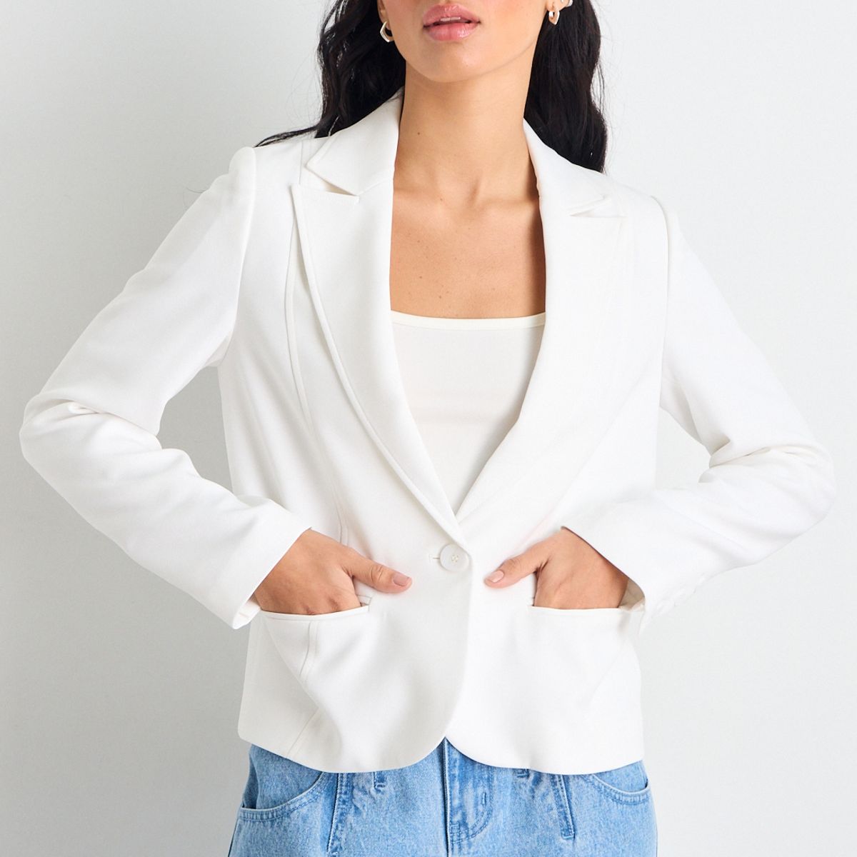 IO - Blazer Mujer Crudo Io