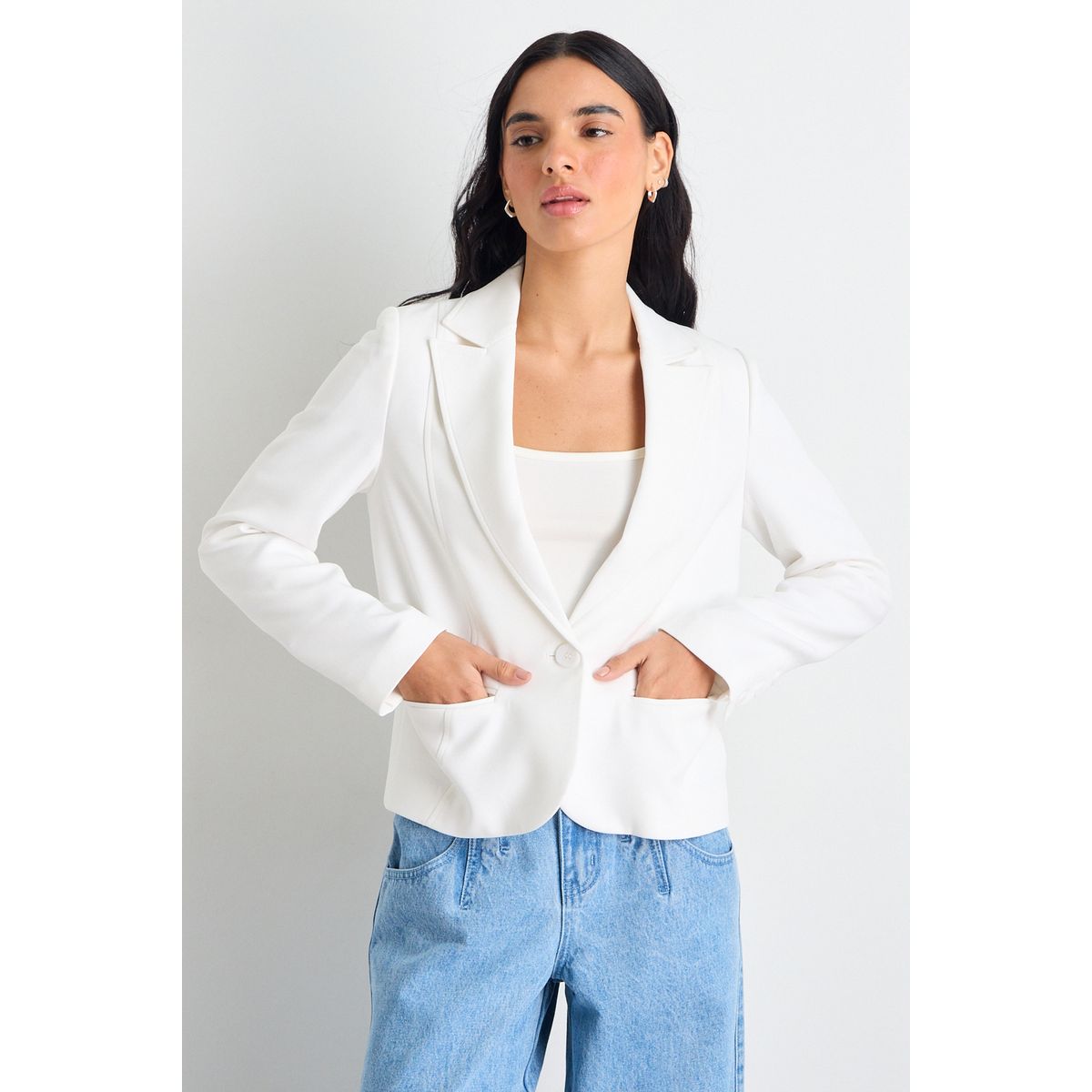 IO - Blazer Mujer Crudo Io
