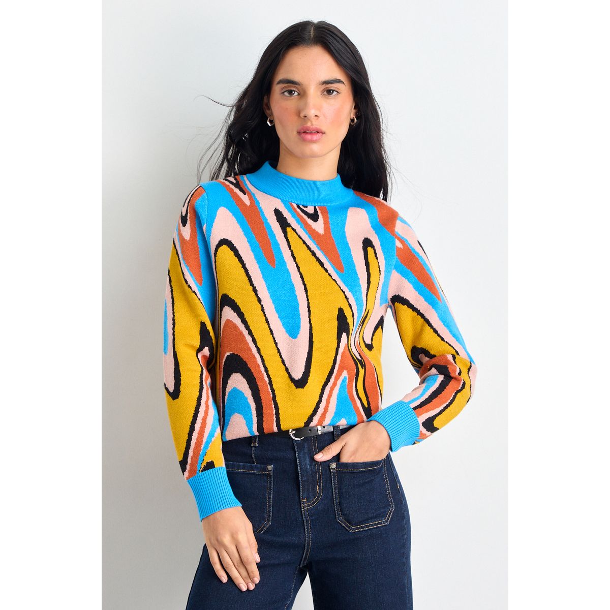 IO - Sweater Mujer Celeste Io