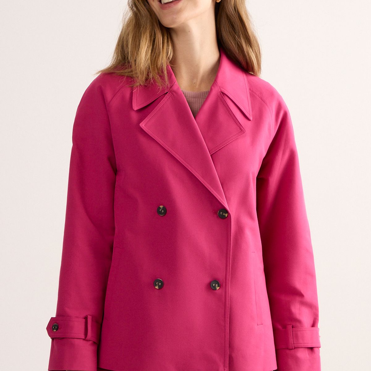 MA GRIFFE - Trench Mujer Fucsia Magriffe