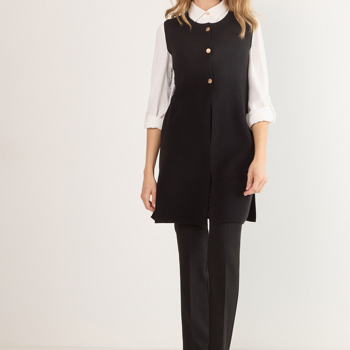 MA GRIFFE - Cardigan Mujer Negro Magriffe