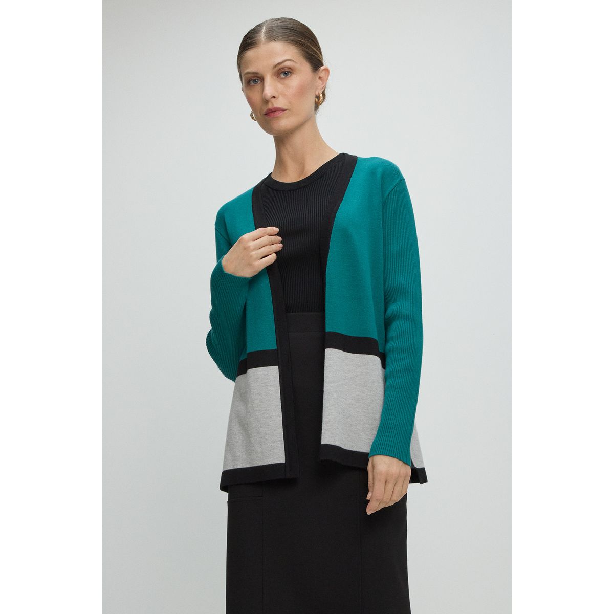 MA GRIFFE - Cardigan Mujer Verde Magriffe