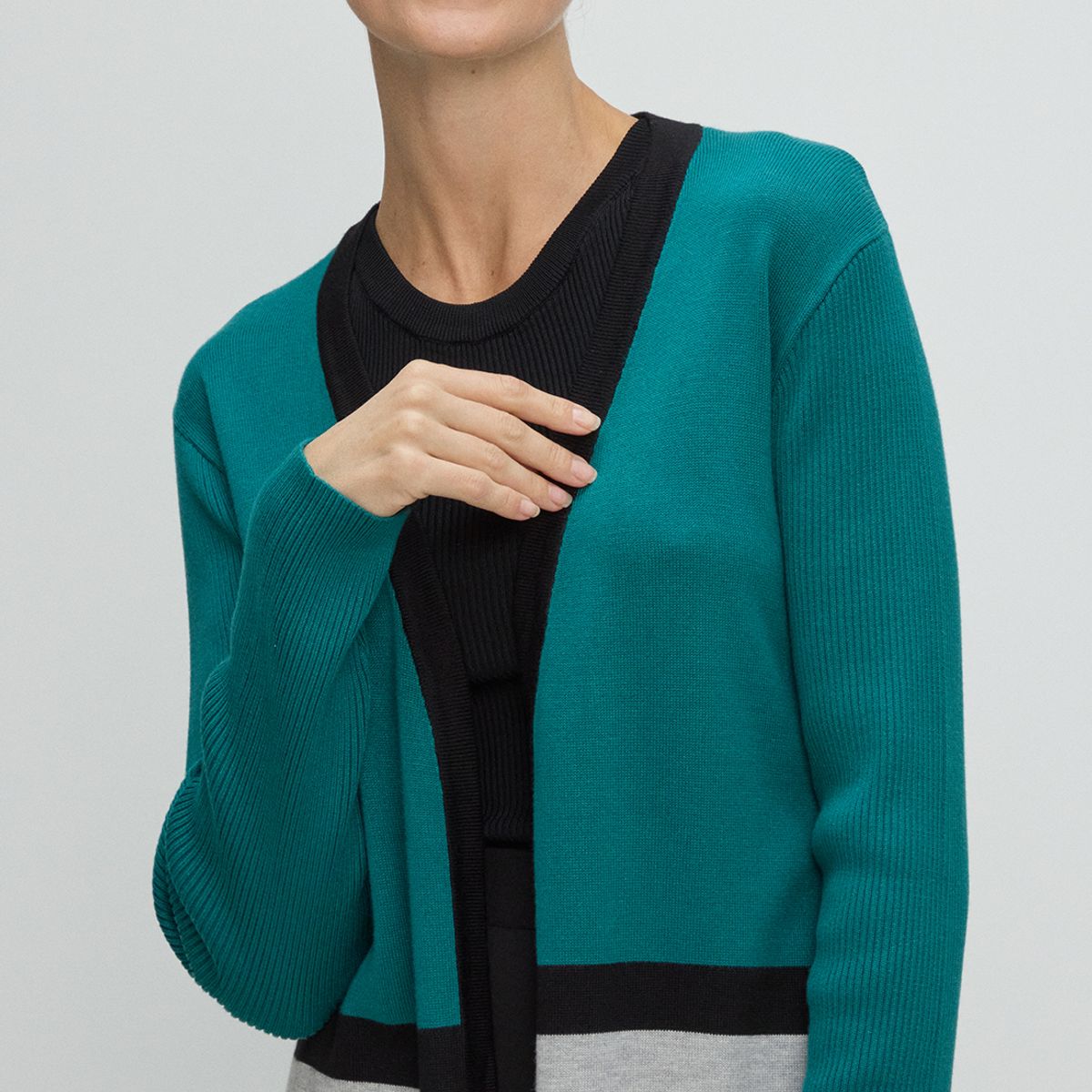 MA GRIFFE - Cardigan Mujer Verde Magriffe
