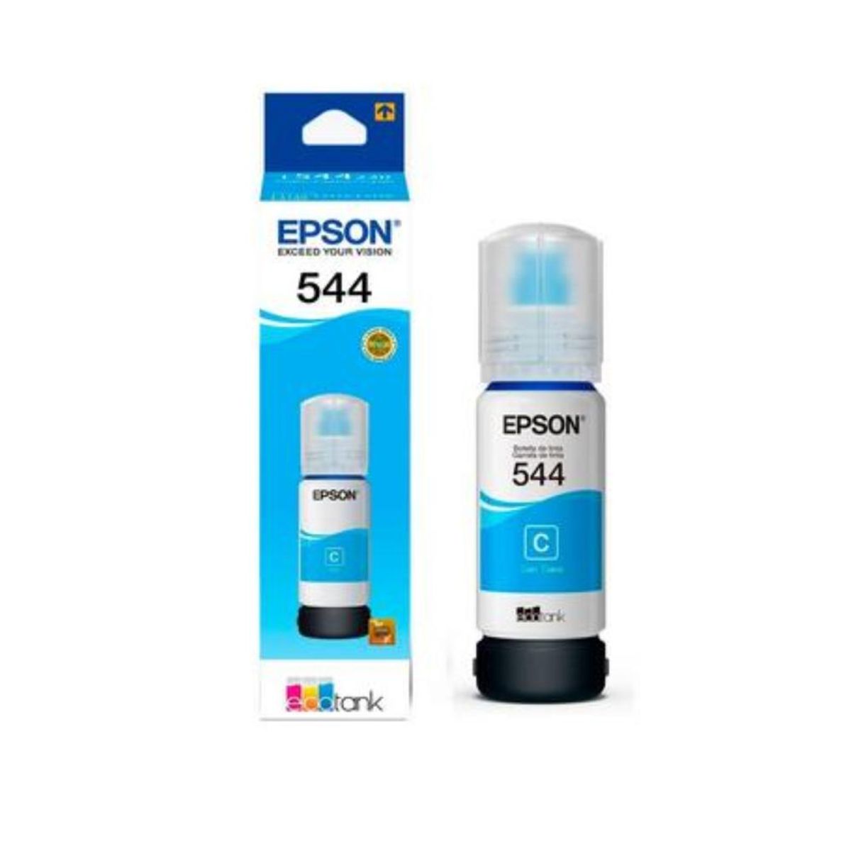EPSON - Tinta Epson T544 Cyan Original Para EcoTank y Tanques