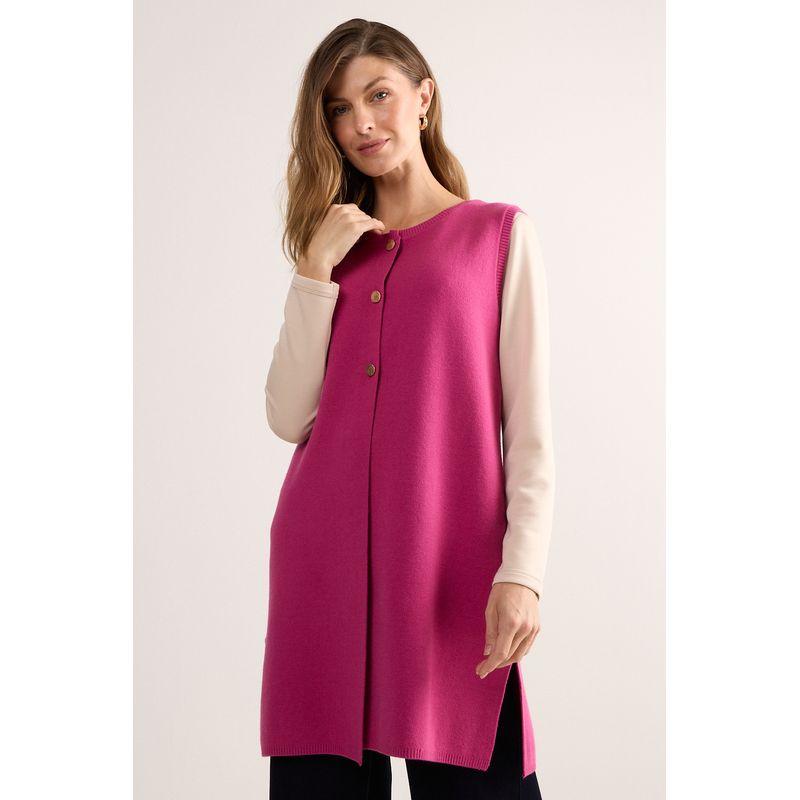 MA GRIFFE - Cardigan Mujer Fucsia Magriffe