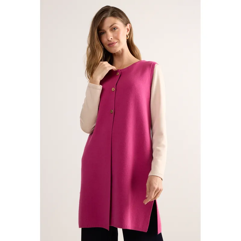 MA GRIFFE - Cardigan Mujer Fucsia Magriffe