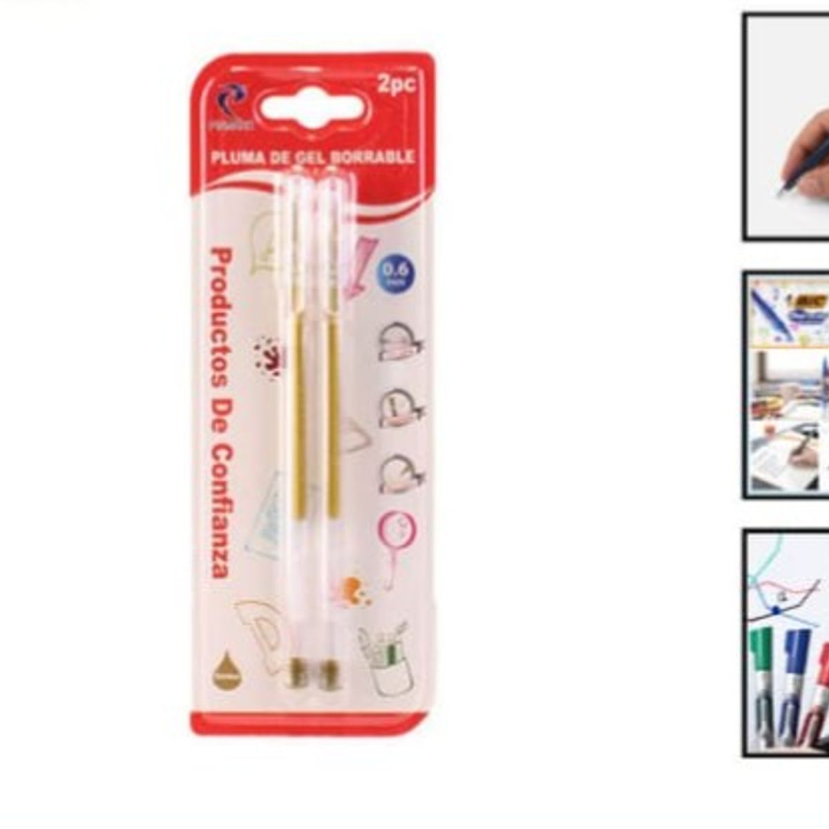 GENERICO - Pluma De Gel Borrable Papeleria