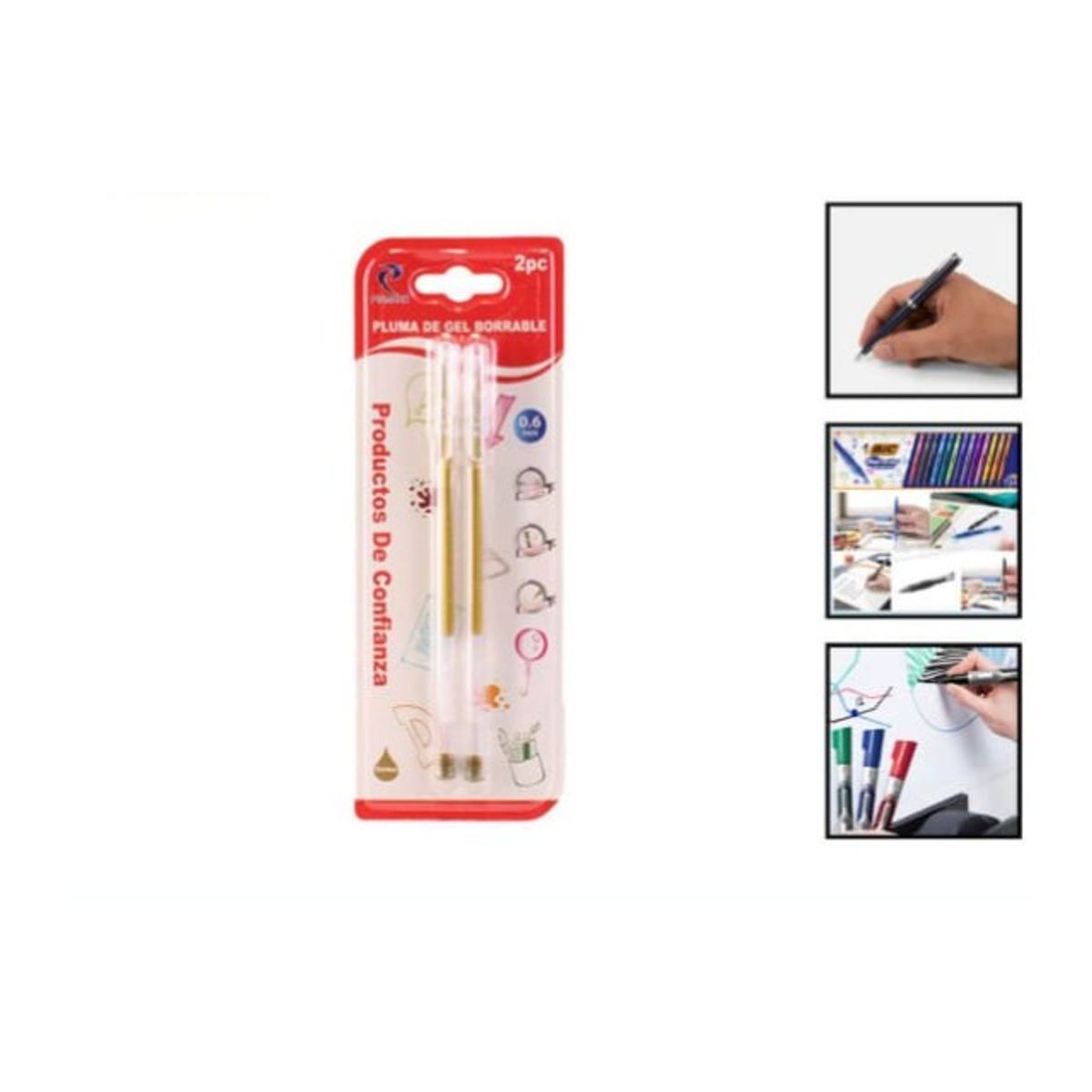 GENERICO - Pluma De Gel Borrable Papeleria