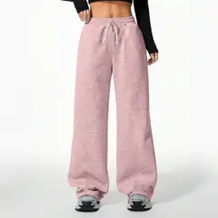 AGW - Pantalón Buzo Algodón Palazzo Elasticados Wide Leg - Oversize