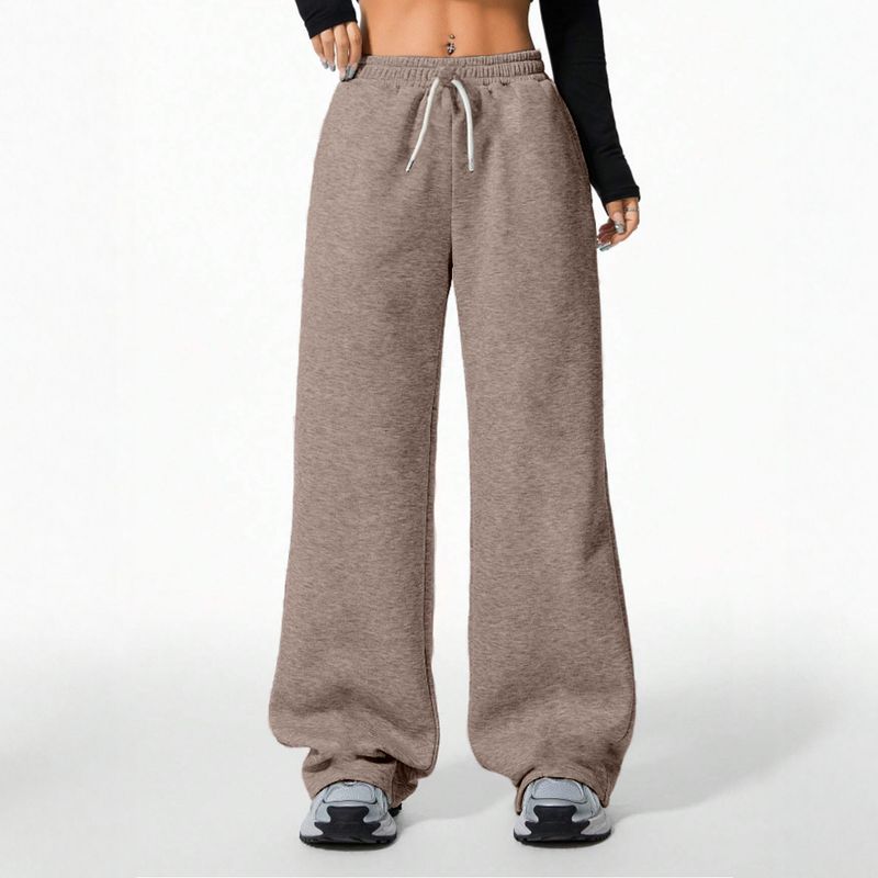 AGW - Pantalón Buzo Algodón Palazzo Elasticados Wide Leg - Oversize