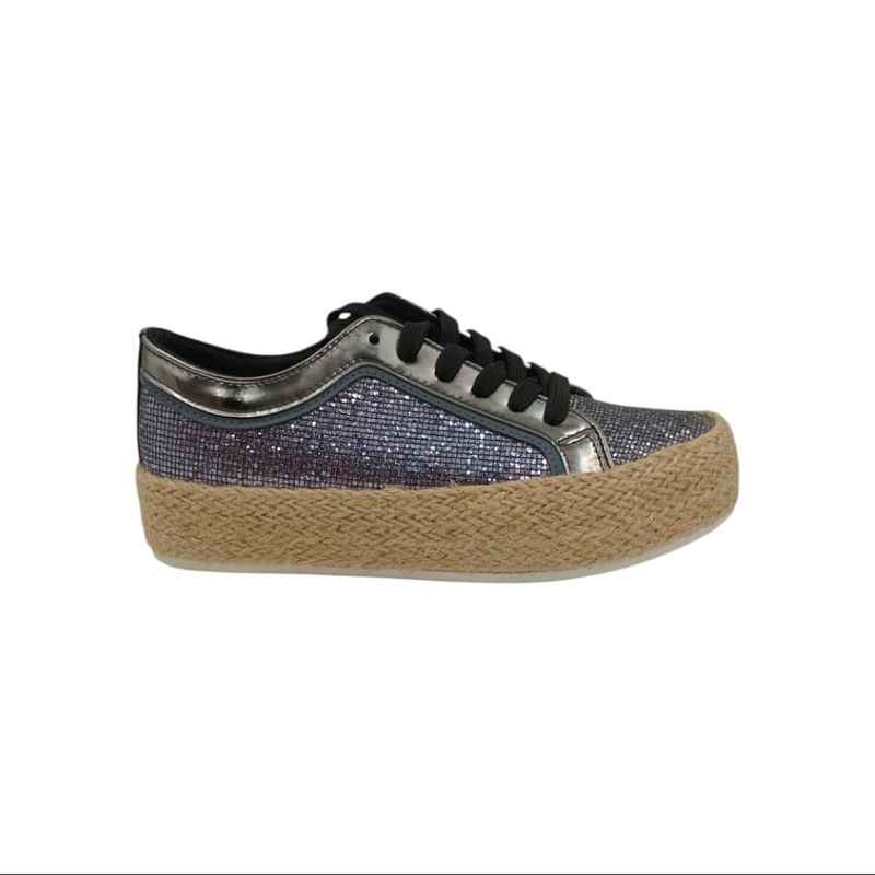 HERIEL - Zapatilla Negra Plataforma Mujer